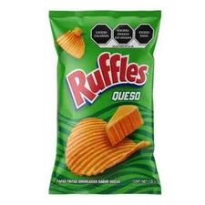Ruffles Queso Mexican chips Sabritas BAGS, (120 G each)