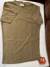 US. Camiseta de compresión Under Armour Heat Gear edición militar marrón talla XXL nueva