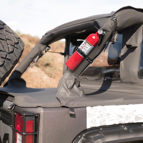 Car Roll Bar Fire Extinguisher Holder Mount Bracket Adjustable for Jeep Wrangler - Picture 8 of 12
