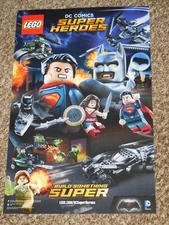 Lego DC Comics Super Heroes 11x17 Promo POSTER Batman Superman Wonder Woman