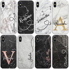 Personalised Marble Phone Case, Hard Cover For Google, Custom Initials/Text/Name