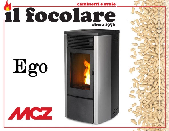 STUFA A PELLET EGO HYDROMATIC IDRO MCZ 12 KW M2 - PELLET STOVE - | eBay