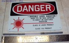 YAG Laser Rod  and Safety Sign Yag rod is used , Sign is Metal New.