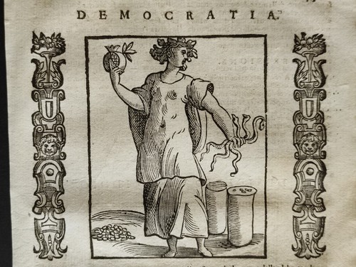 Democratia & Desiderio verso Iddio, Iconologia di Cesare Ripa, Stampa 1630 - Picture 2 of 7