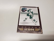 JS15 Houston Aeros 2002/03 Minor Hockey Pocket Schedule - Powerade