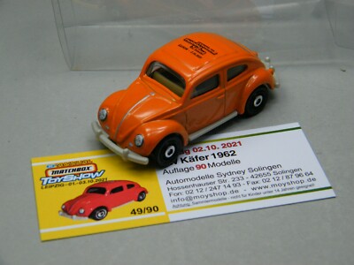  Matchbox Leipzig 2021 VW Käfer orange 3.10.2021 Tagesmodell limitiert 