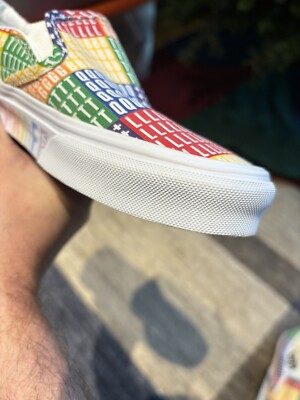 Vans Classic Slip-On Pride Multi True White - Men display picture 1