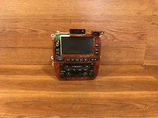 2004-2007 TOYOTA HIGHLANDER FRONT NAVIGATION RADIO WOOD AC CLIMATE SWITCH OEM