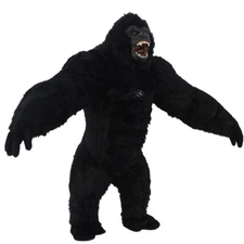 Inflatable Gorilla Costume Halloween Plush Furry Mascot Outfit Cosplay Party