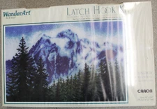 WonderArt  Caron Latch Hook Kit  Mountain High  30" x 50"  #4427 SEALED BOX