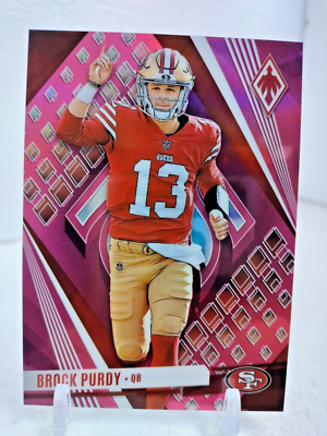 BROCK PURDY #/175 PINK PRIZM 2023 Panini Phoenix Football #6 San