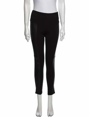 Leather Ponte Knit Legging Skinny Leg Pant SzXS Pull On Elastic Waist Rachel Zoe