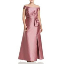 NWT! Adrianna Papell Rose Mikado long dress size 8 MSRP $189