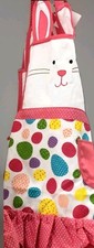 HOBBY LOBBY Easter Spring Bunny Rabbit Child's Apron With 1 Pocket 21" x 17"