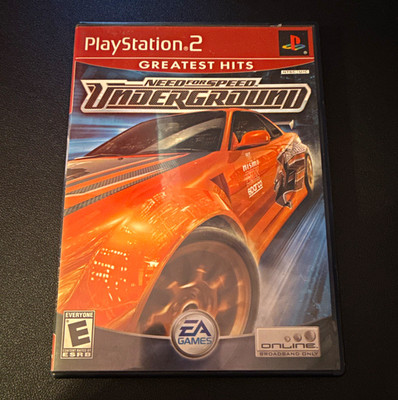 EA Need for Speed: Underground (Sony PlayStation 2, PS2) Greatest Hits Manual