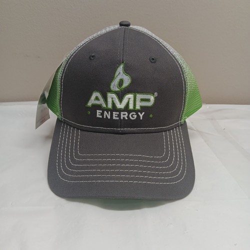 AMP ENERGY DRINK Mesh Snapback Trucker Hat New With Tags