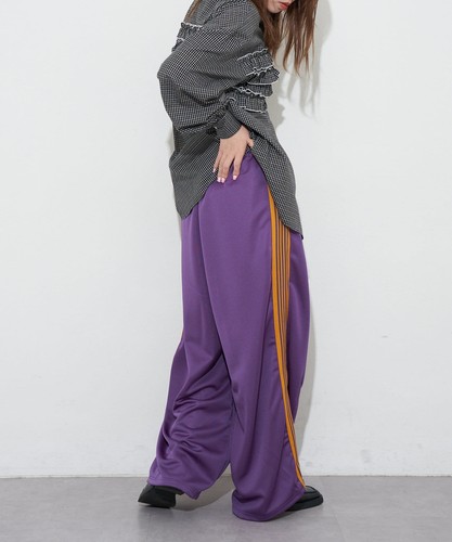 NEEDLES H.D Track Pants Poly Smooth Viola Taglia S Nuovo di JP - Veloce!! - Foto 7 di 7