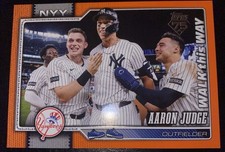 Aaron Judge Orange Parallel Foil Refractor /25 2026 Topps Walk This Way SP Mint