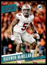 2017 Panini Prestige Raekwon McMillan Rookie Miami Dolphins #241