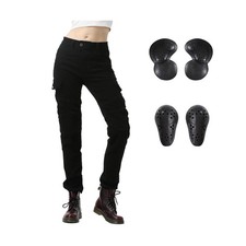 LOMENG Motorcycle Riding Pants Women with CE Level 2 Removable Armor  Slim F...