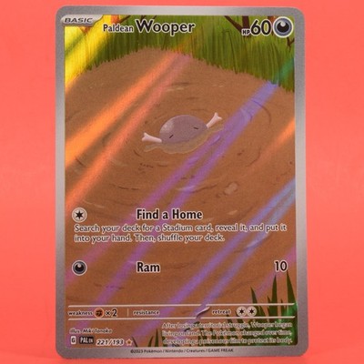 Pokemon TCG English Card PAL EN Paldea Evolved Paldean Wooper 221/193 Full Art