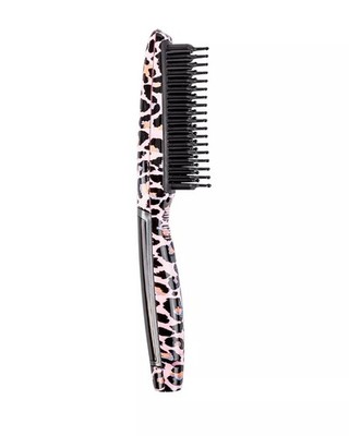 Calista TRIANGLPRO TRIANGL Pro Heated Hair Detailer Brush Cheetah Animal Print