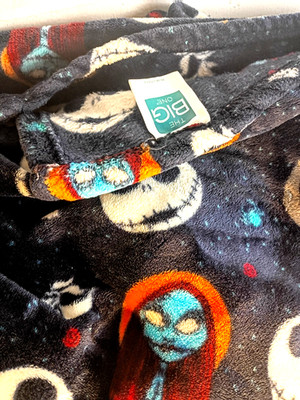 70 X  100 Nightmare Before Christmas The Big One Throw Blanket, Jack, Sally Zero