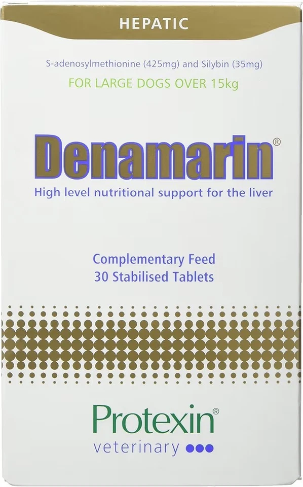 PROTEXIN Denamarin 425mg x 30 Tablets (Dogs 15kg+) - Free Tracked Delivery.