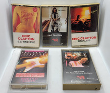 Eric Clapton Cassette Tape Lot 5 Time Pieces/Best Of, Backless, E.C. Was Here