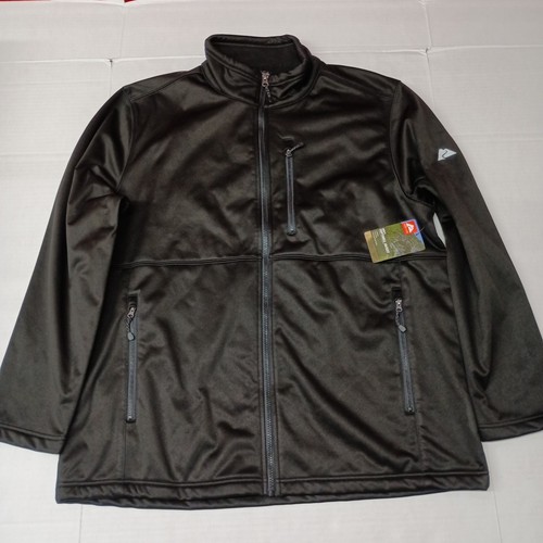 NWT Ozark Trail Men's Size XL (46-48) Black Zip Pockets Softshell Jacket - 第 1/10 張圖片