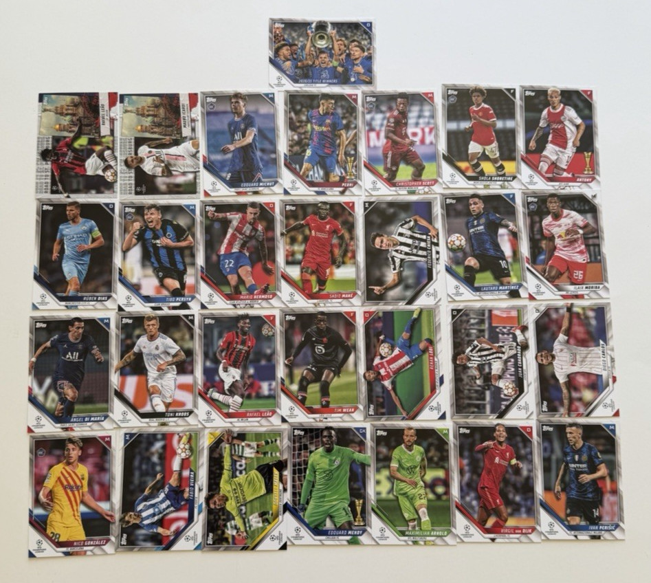 Lot Of 117 Fifa Soccer Base Cards Topps Panini Prizm Rookies view 3