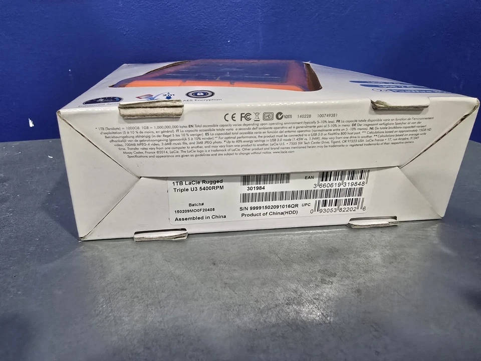 New & Sealed Lacie Rugged Triple 1Tb Drive USB & Firewire - Image 2 of 4