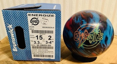 Brunswick Energize Bowling Ball NIB 1st Quality | 15lbs 2oz | 3-4