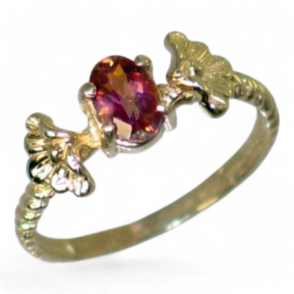Twilight Fire Topaz, 10KY or 14KY Solid Gold Ladies Ring, R192 - Image 4 of 4