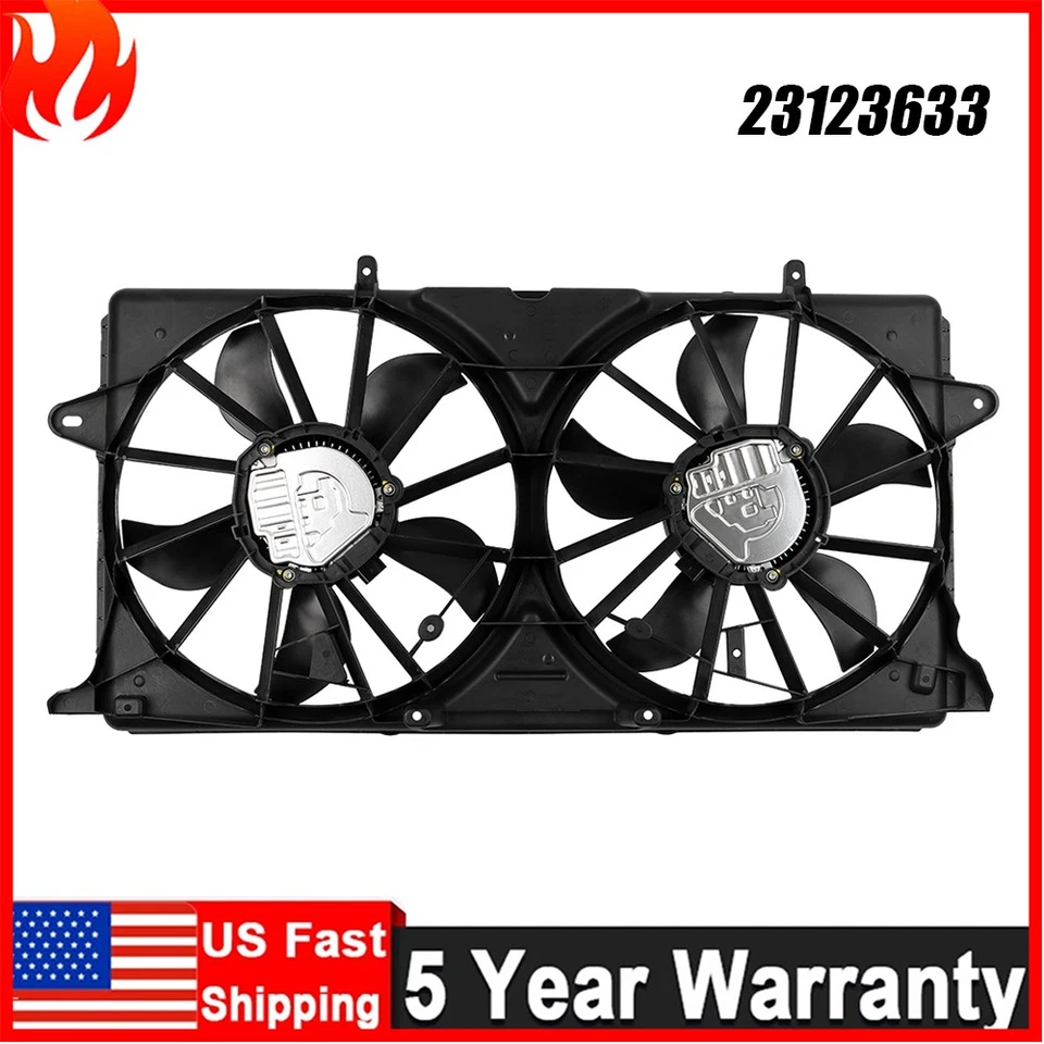 Radiator Cooling Fan Fit Chevy Silverado 1500 Tahoe GMC Sierra 1500 2014-2020 Foto 2 de 4