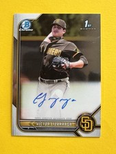 2022 Bowmen Chrome CPA-VLA Victor LIzarraga San Diego Padres Autograph  NrMt