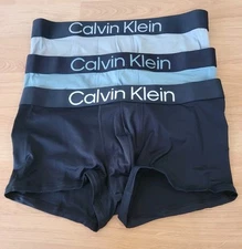 Calvin Klein 3 Pack Men's Low Rise Trunks NP2607 Size Large