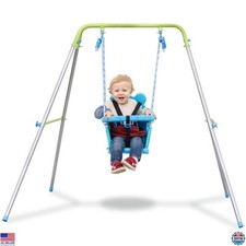 Sportspower My 1st Toddler Swing - Indoor/Outdoor Baby Swing Set with Harness