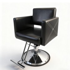 Professional Adjustable Height Stylist Chair, Heavy Duty Hydraulic Barber Chair