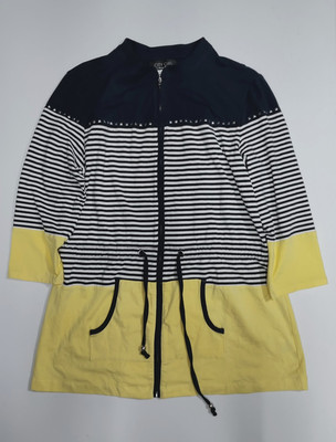 City Girl Nancy Bolen Women's Multicolor 3/4 Sleeve Summer Jacket Size M