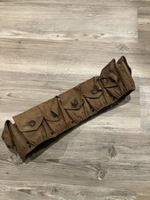 Pre WW1 US Army Rimless Eagle Snap 9 Pocket Cartridge Belt Damaged