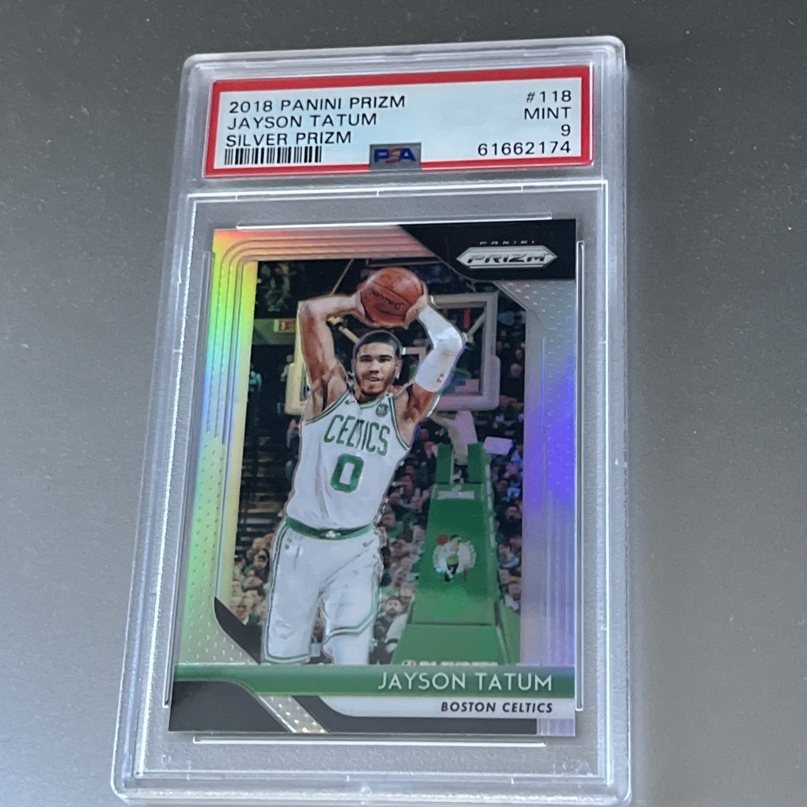 2018-19 Panini Prizm - Jayson Tatum #118 Silver Prizm PSA 9