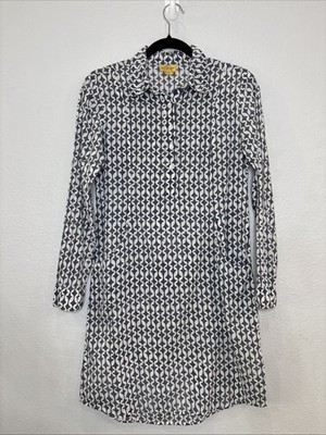 Roberta Roller Rabbit Women s Shirt Dress - Sheer, Gray White - Size XS