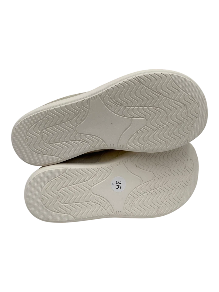 Tênis WHITIN Feminino Penas Largas Lona Gota Zero Bege Tamanho 36 - Imagem 3 de 3