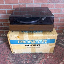 Vintage Pioneer PL-12D Belt Drive Turntable Original Box  Packing - Needs Belt