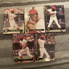 1991 Front Row All Time Greats George Foster 5-card Set