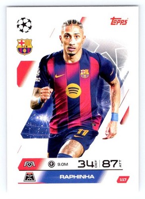 TOPPS UCC Match Attax 2025/26 - FC Barcelona - Raphinha 117