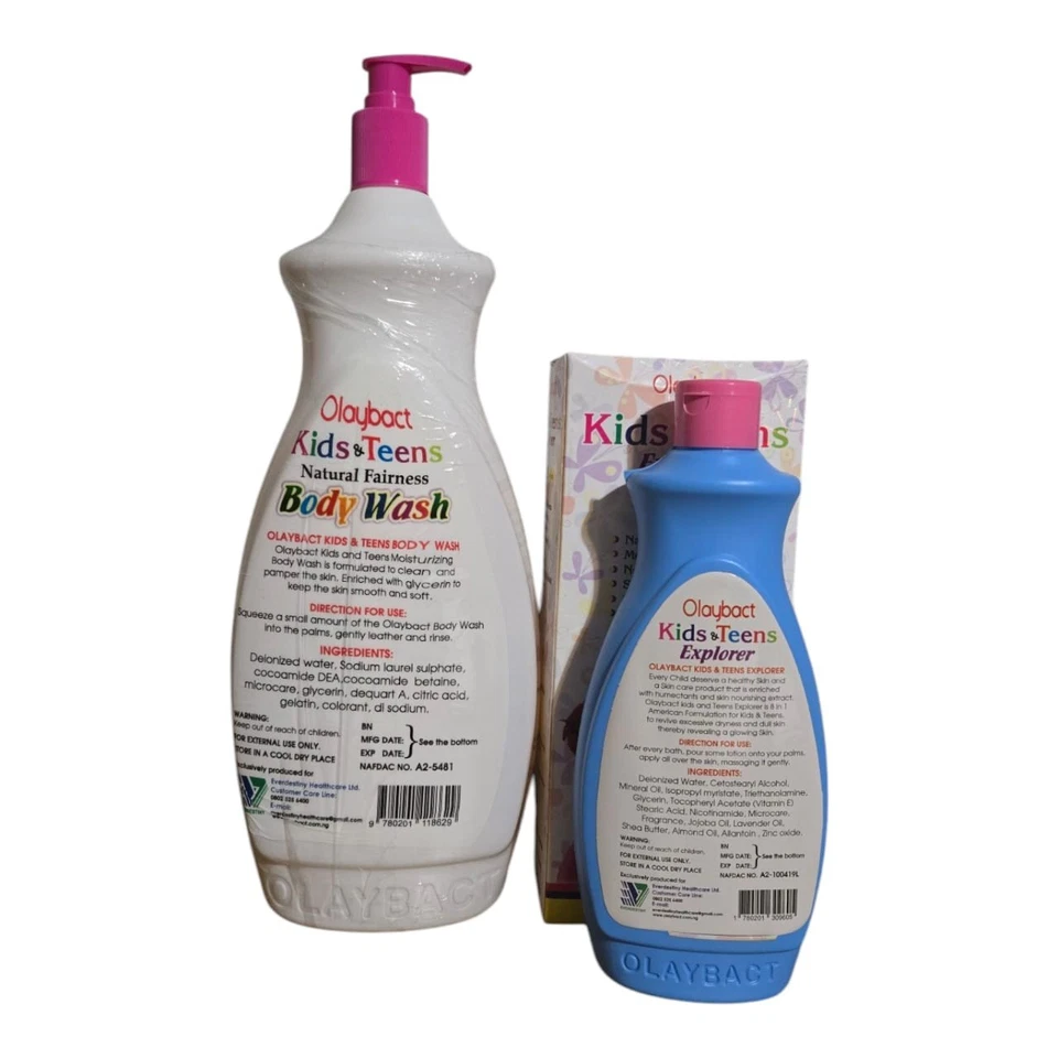 Loción corporal facial 8 en 1 Olaybact Kids & Teens Explorer 400 ml y lavado 1700 ml Foto 4 de 4