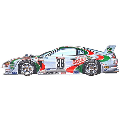 Tamiya 24163 Toyota Castrol Toms Supra GT Race Car Plastic