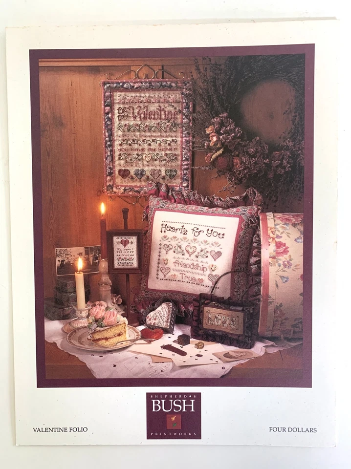 VALENTINE FOLIO Counted Cross Stitch Leaflet by Shepherd's Bush - Image 2 of 2